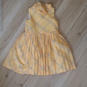 Janie and Jack Yellow Plaid Dress Size 2t